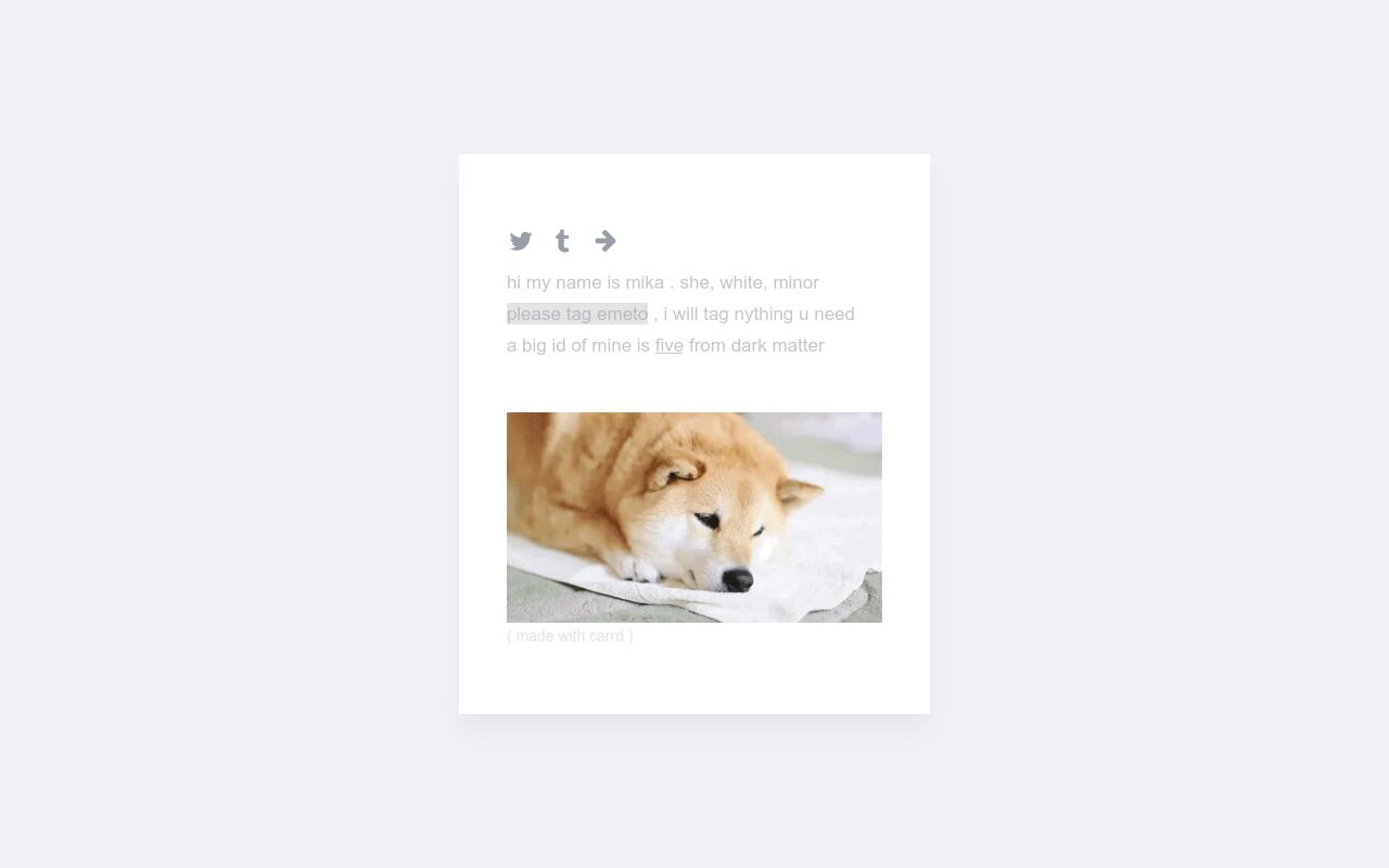 Carrd profile picture for @harper